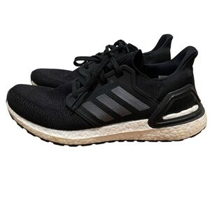Adidas Ultraboost 20 Running Shoes Black Womens Size 10.5 Primeblue Boost